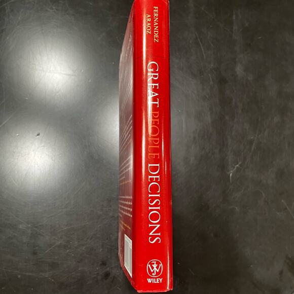 NEW Great People Decisions Hardcover Nonfiction Book by Claudio Fernandez Araoz - Picture 14 of 14
